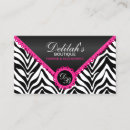 Search for pink zebra business cards Boutique