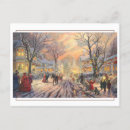 Search for village scene postcards Snow