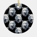 Search for white wolf christmas tree decorations Animal