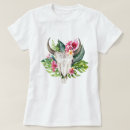 Search for floral skull tshirts Rustic