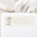Search for white and gold return address labels Trendy