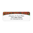 Search for purple and orange return address labels Garden