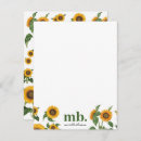 Search for sunflower note cards Modern