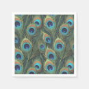 Search for peacock feather napkins Boho