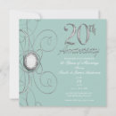 Search for 20th anniversary party invitations Elegant