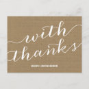 Search for kraft paper thank you cards Vintage