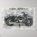 Search for classic motorcycle posters Illustration