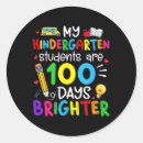 Search for kindergarten student stickers 100th