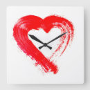 Search for no valentines clocks Red heart