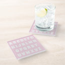 Search for pink letters coasters Alphabet