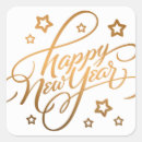 Search for gold greeting new year stickers Calligraphy