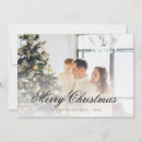 Search for elegant script christmas cards Black