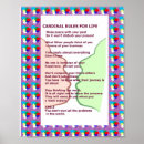 Search for 7 cardinal rules for life posters Engagement