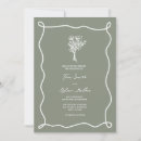 Search for swirl wedding invitations Green