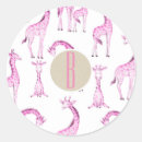 Search for pink giraffe stickers Zoo