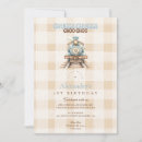 Search for train 1st birthday invitations Modern