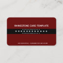 Search for rhinestone business cards Diamond