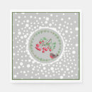 Search for christmas robin napkins Snow