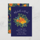 Search for orange blue save the dates Flower