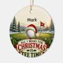 Search for golf christmas tree decorations Golfer