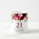 Search for 21st birthday mugs Floral