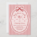 Search for valentines dinner invitations Coquette bow