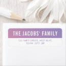Search for purple ombre return address labels Modern