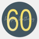 Search for happy 60th birthday stickers Modern