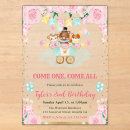 Search for circus party invitations Watercolor