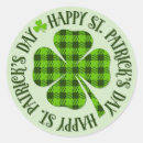 Search for irish tartan stickers St patricks day