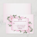 Search for floral wedding rsvp cards Pink