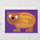 Search for brown bear birthday invitations Kids