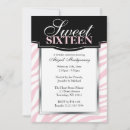 Search for zebra print sweet 16 invitations Modern