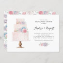 Search for succulent rehearsal dinner invitations Watercolor