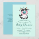 Search for cute cow baby shower invitations Farm