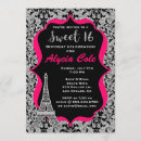 Search for pink black and silver glitter invitations For kids