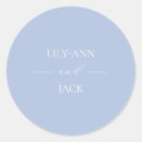 Search for script monogram stickers Dusty blue