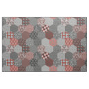 Search for hexagon fabric Red