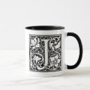 Search for decorative font mugs Initial