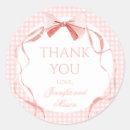 Search for pink gingham baby shower stickers Preppy