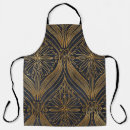 Search for black and white damask aprons Vintage