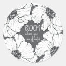 Search for black and white line drawing stickers Botanical