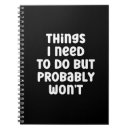Search for humour notebooks To do list