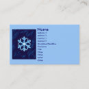 Search for snowflake business cards Season