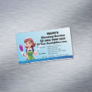 Search for cleaning service business card magnets Housekeeping