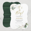 Search for minimalist baby boy shower invitations Greenery