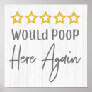 Search for funny poop posters Would poop here again