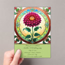 Search for stained glass invitations Flower