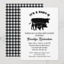 Search for pig baby shower invitations Whimsical