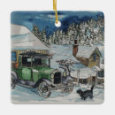 Search for old truck christmas tree decorations Snow